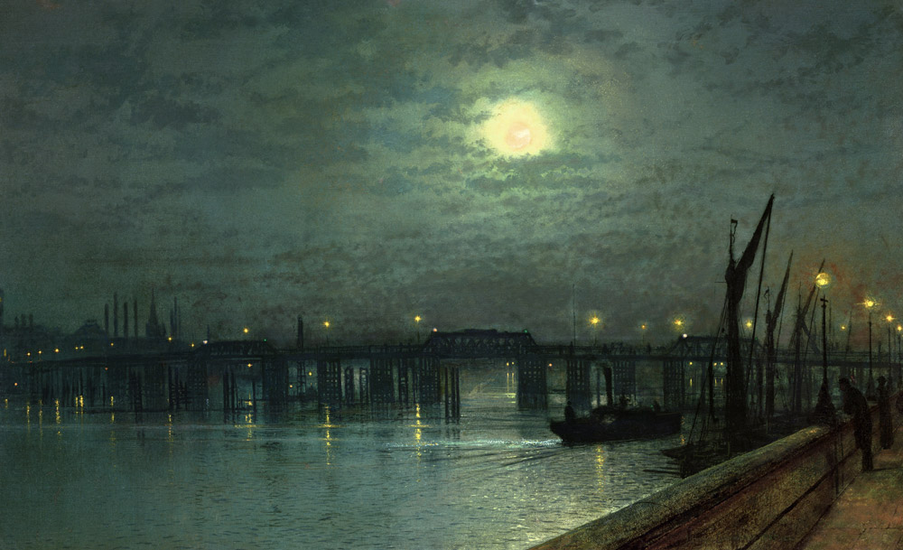 Battersea Bridge by Moonlight à John Atkinson Grimshaw