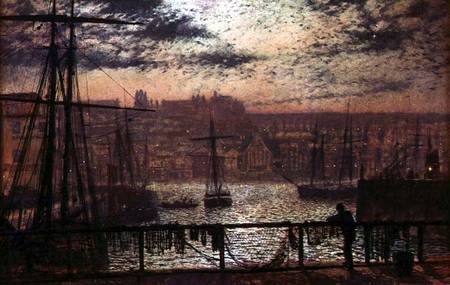 Whitby Harbour from Station Quay à John Atkinson Grimshaw