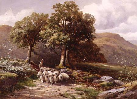 Landscape with a Flock of Sheep à John Bates Noel