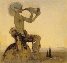 A Fairy Shepherd, 1910 (w/c on paper)