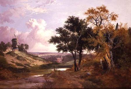 Landscape with a Windmill à John Berney Ladbrooke