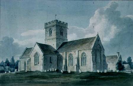 South-east View of Dinton Church à John Buckler