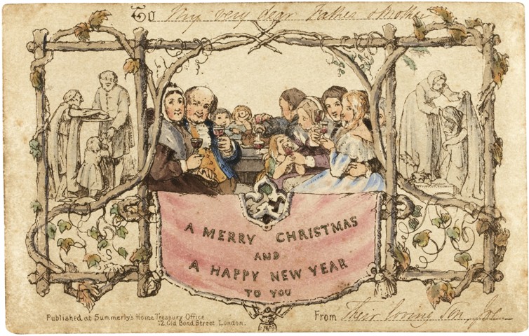 The first Christmas card à John Callcott Horsley