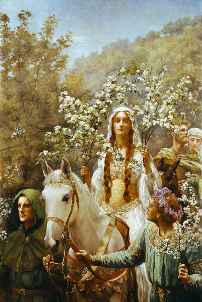 Queen Guinevere's Maying à John Collier