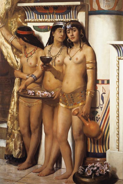 Pharaoh's Handmaidens à John Collier