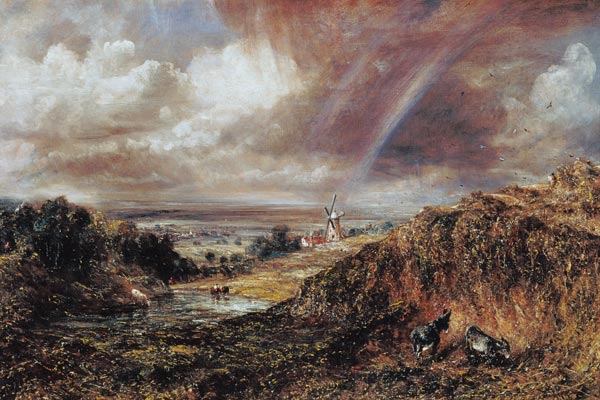 Hampstead bruyère avec un arc-en-ciel à John Constable