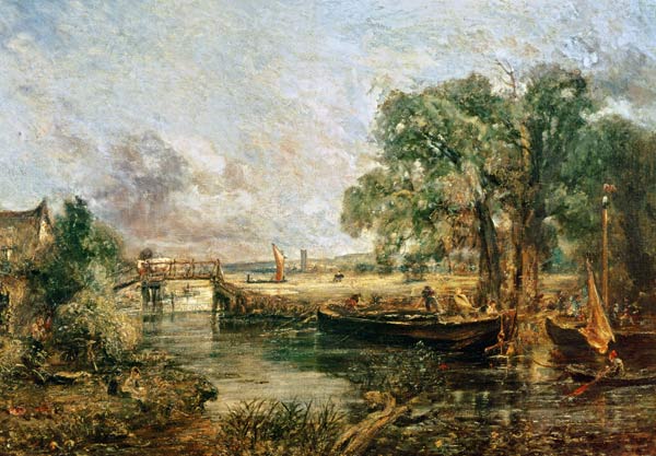 Sketch for 'View on the Stour near Dedham' 1821-22 à John Constable