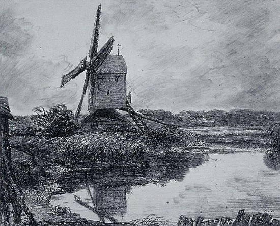 A mill on the banks of the River Stour à John Constable