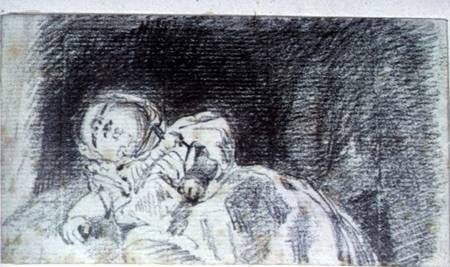 A baby (possibly Maria Louisa Constable) à John Constable
