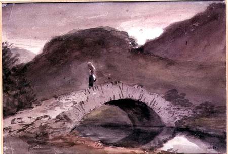 A Bridge at Borrowdale à John Constable