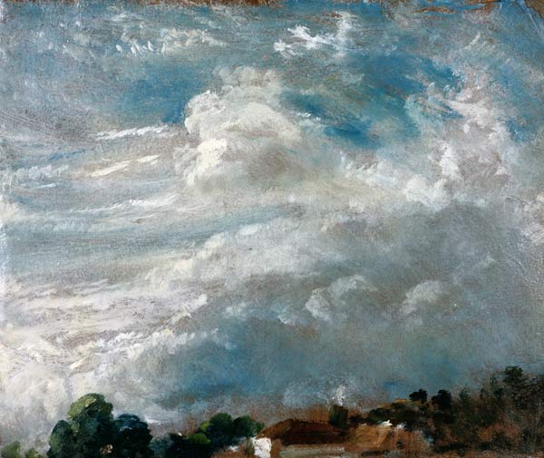 Cloud study, horizon of trees à John Constable