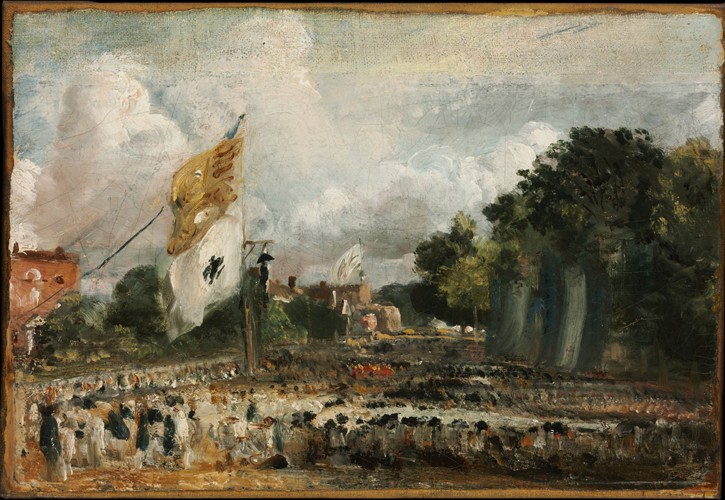 Celebration of the General Peace of 1814 in East Bergholt, 1814 à John Constable