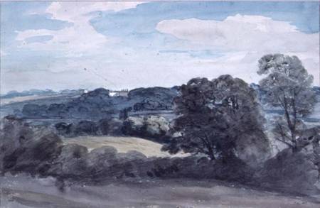 Landscape with Buildings in the distance à John Constable