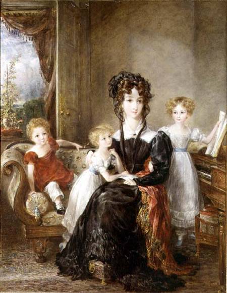 Portrait of Elizabeth Lea and her Children à John Constable