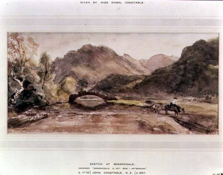 Sketch of Borrowdale, 1806, Afternoon à John Constable