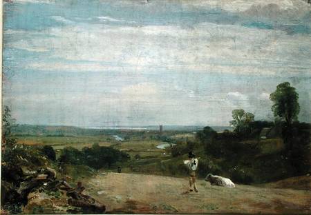 Summer Morning: Dedham from Langham à John Constable