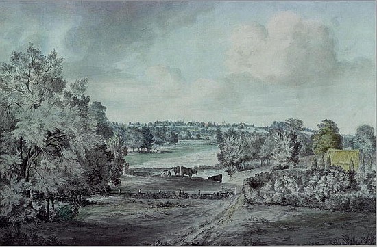 The Valley of the Stour, with Langham church in the distance à John Constable