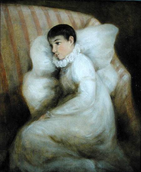 Young Girl resting on a Sofa à John Constable
