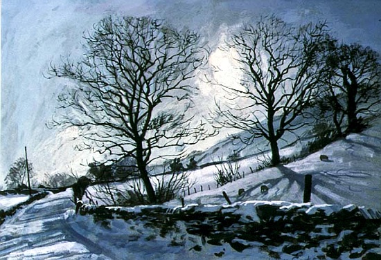 Winter Afternoon in Dentdale, 1991 à John  Cooke