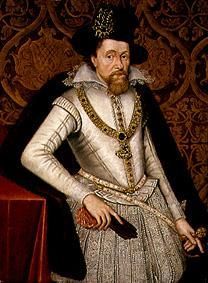 portrait de James VI  d'Ecosse, Roi James I  d'Angleterre. à John de Critz l'Ancien
