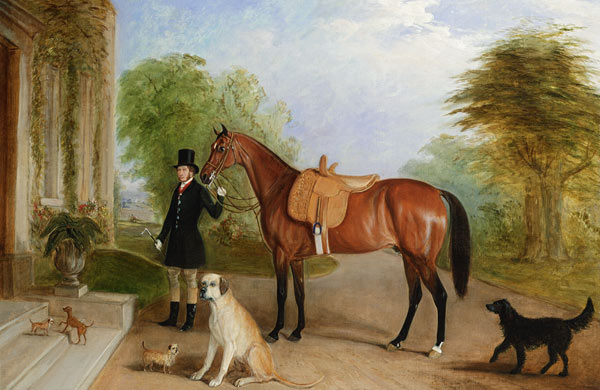 A Groom with a Horse à John E. Ferneley le Jeune
