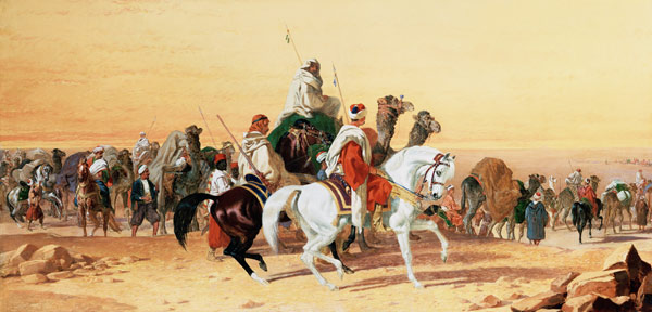 An Arab caravan à John Frederick Herring l'Ancien
