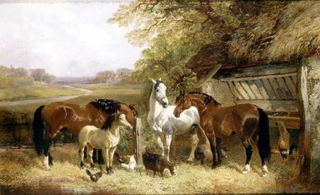 Farm Animals in a Landscape à John Frederick Herring le Jeune