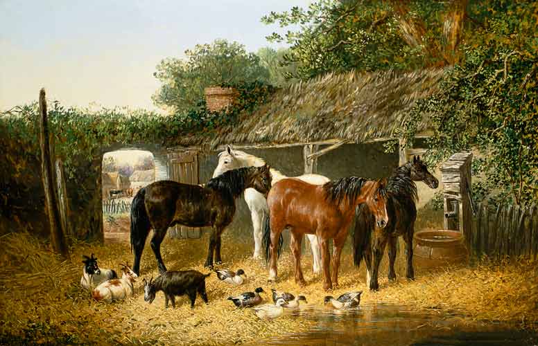Farmyard Companions à John Frederick Herring le Jeune
