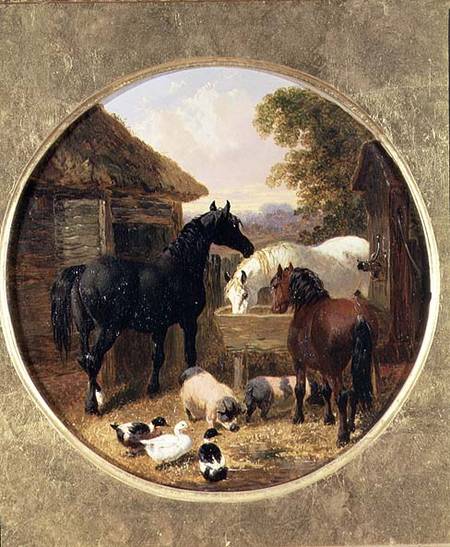 Farmyard Scene à John Frederick Herring le Jeune