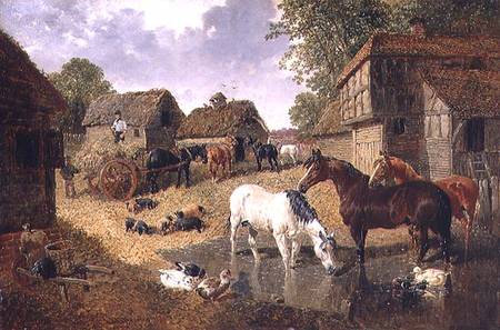 Loading the Hay Wagon à John Frederick Herring le Jeune