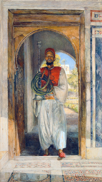 The Pipe Bearer, 1859 (pen, ink, wash and à John Frederick Lewis