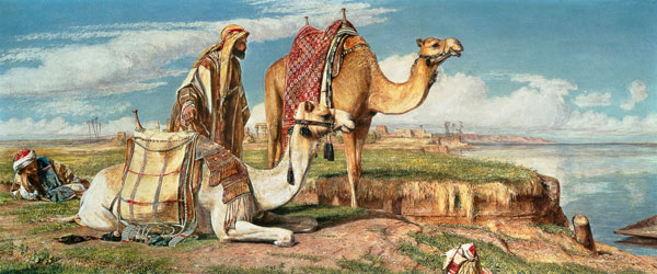 Waiting for the Ferry, Upper Egypt à John Frederick Lewis