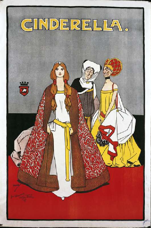 Cinderella, 1900 (colour litho) à John Hassall