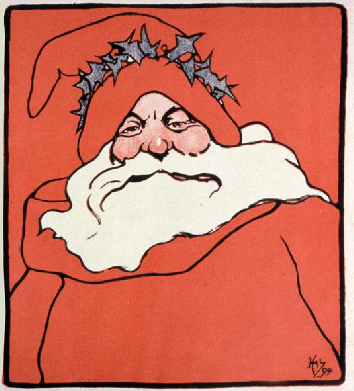 Father Christmas, cover of The Favourite, 1899 (colour litho) à John Hassall