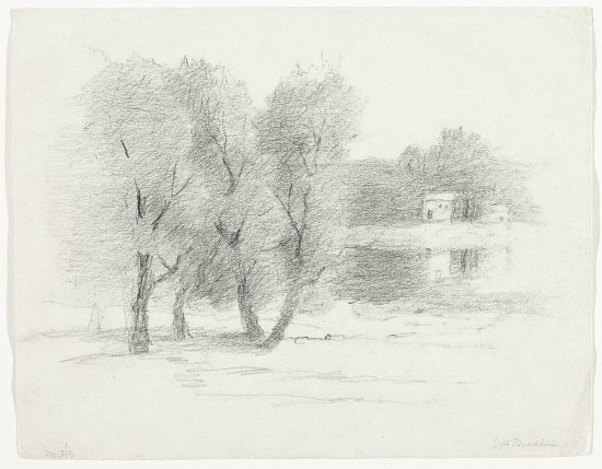 Landscape, late 19th-early 20th century à John Henry Twachtman