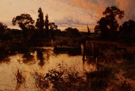 The River at Sunset à John Horace Hooper
