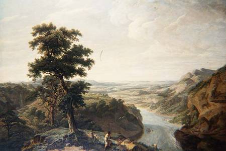 The River Severn, looking towards the sea à John James Chalon