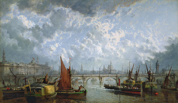 Waterloo Bridge from the River Thames à John MacVicar Anderson