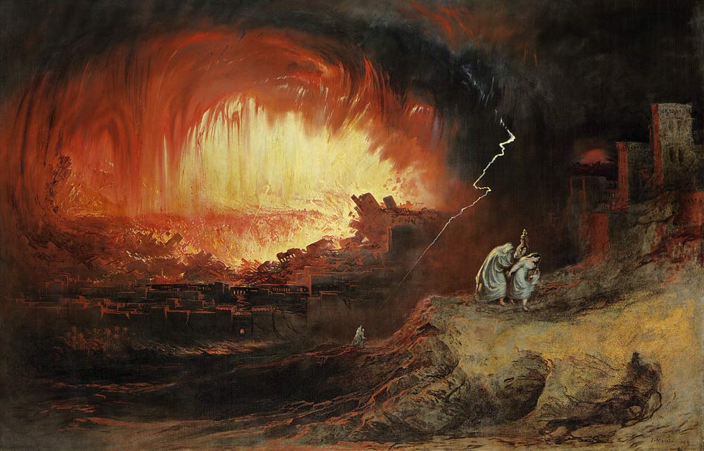 Die Zerstörung von Sodom und Gomorra à John Martin