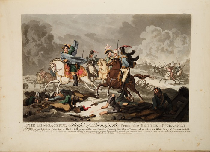 The Flight of Bonaparte from the Battle of Krasnoi à John Massey Wright