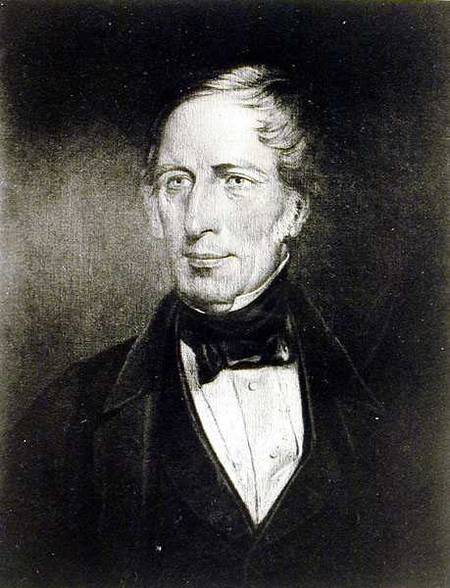 Portrait of Charles Sturt (1795-1869) at the age of 54 à John Michael Crossland