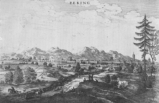 Peking, an illustration from Jan Nieuhof''s ''An Embassy to China'', published 1665 à John Ogilby