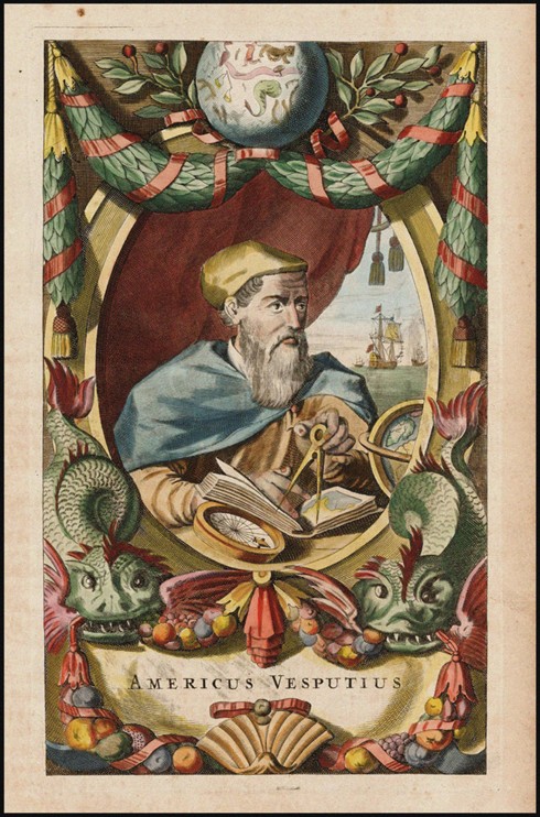 Portrait of Amerigo Vespucci à John Ogilby