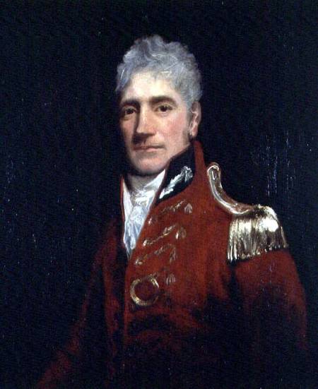 Possibly a portrait of Major General Lachlan Macquarie (1761-1824), Governor of New South Wales 1809 à John Opie