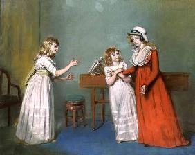 Mrs. Henderson, Mrs. Kendall and Mrs. Thompson, Daughters of Thomas Rowsby, Crome Hall, Malton, York