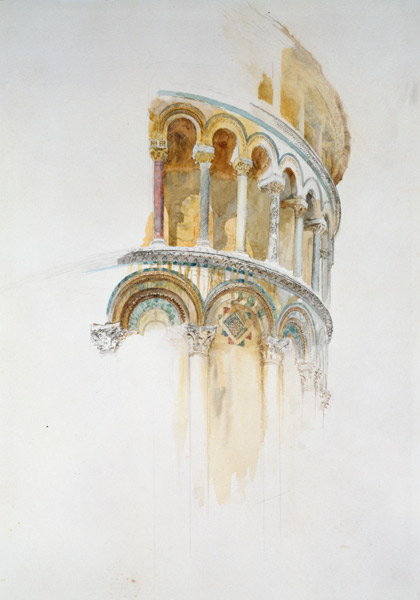 Apse of the Duomo, Pisa (pencil & w/c on paper) à John Ruskin