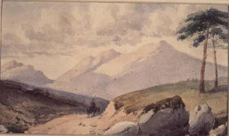 Mountainous Landscape à John Ruskin
