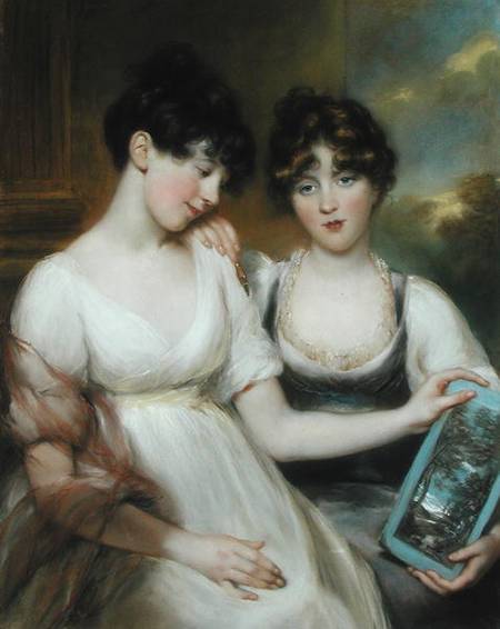 Portrait of Anne (1781-1857) and Maria (1782-1861) Russell à John Russell