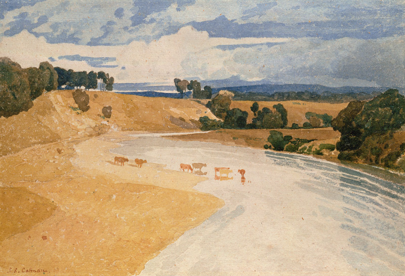 On the Tees at Rockcliffe à John Sell Cotman