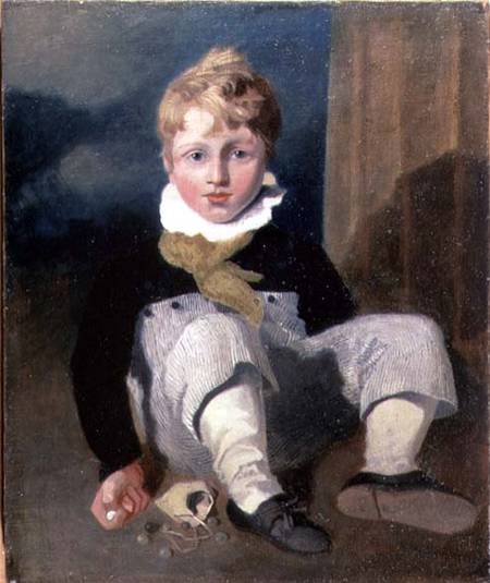Boy at Marbles (Henry Cotman) à John Sell Cotman